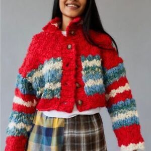 NWT BDG Kinley Chunky knit cropped cardigan size XS
Retail $148
C1